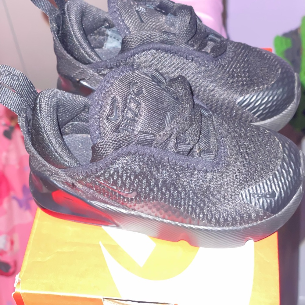 Nike Kids Black Mesh Sneakers